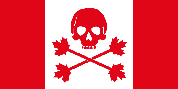 canada flag - pirate